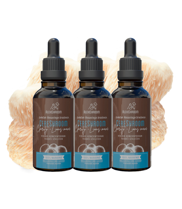 Paket 3x – BIO CereShroom Clarity (Resasti bradovec)