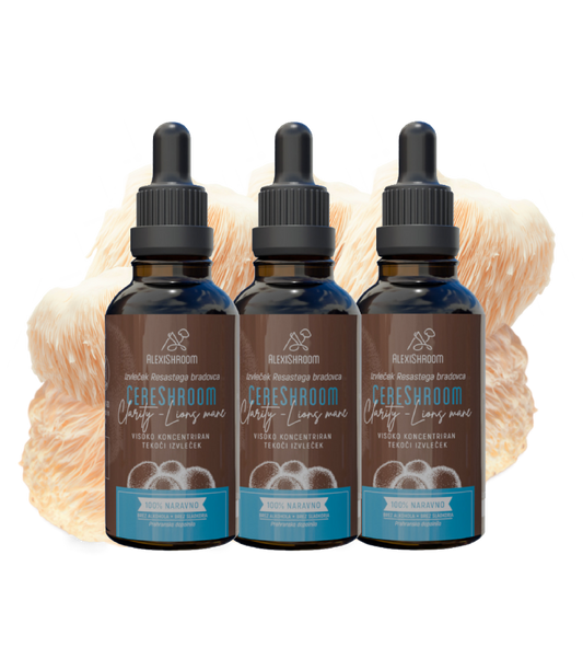 Paket 3x – BIO CereShroom Clarity (Resasti bradovec)