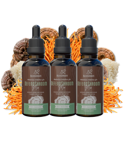 Paket 3x – BIO DefendShroom Mix (Mešanica gob)